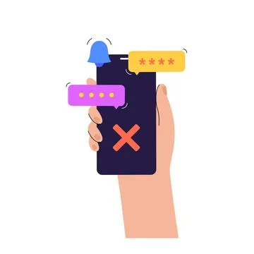 Access denied notification Stockillustratie