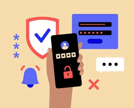 Access denied notification Stockillustratie