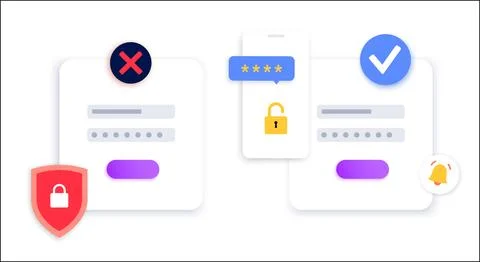 Access denied notification Stockillustratie