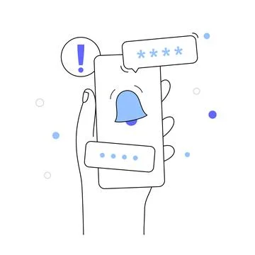Access denied notification Stock Illustration