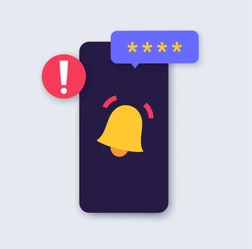 Access denied notification Stockillustratie