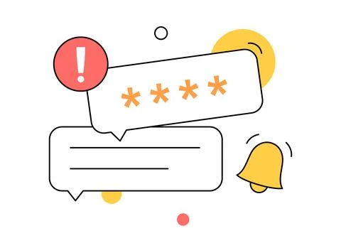 Access denied notification Stockillustratie