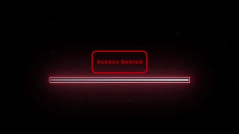 'Access Denied' with progress bar icon animation. Stock Footage 286143034