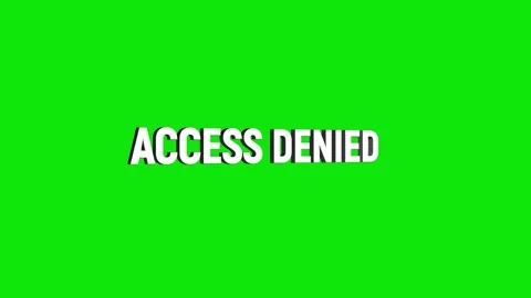 Access denied text 3D word rotation animation video effect for trailer title Stock Footage 313715473