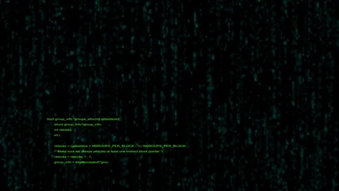 Access denied, warning and coding with animation for green matrix, hacking and Stock Footage 284223653