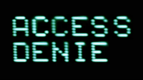 Access denied written on computer screen Stock Footage 231599193