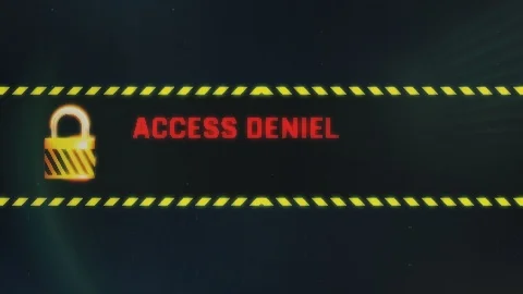 Access denied, wrong user or password screen text, system message Stock Footage 90050631