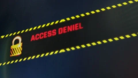 Access denied, wrong user or password, warning message on screen, identity theft Stock Footage 90051011