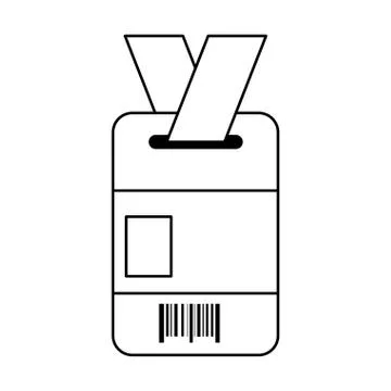 Access document with bar code Stock-Illustration