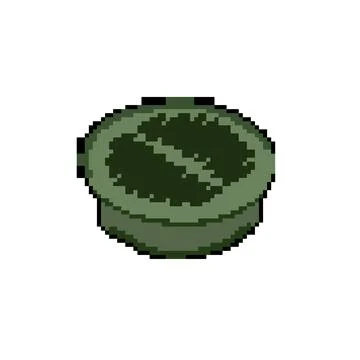 Access drain cover pixel art vector illustration Stock Illustration