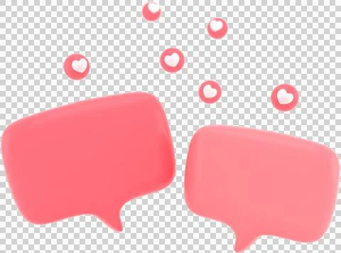 Access element for Valentine's Day and Mother's Day greeting card, 3D rende.. Stock Illustration