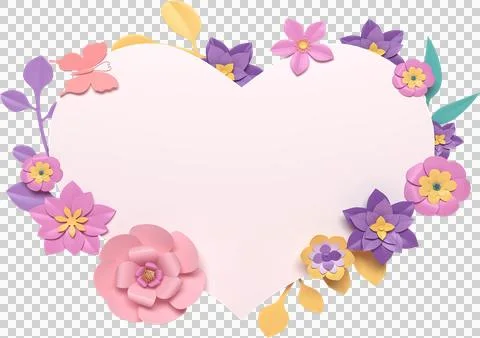 Access element for Valentine's Day and Mother's Day greeting card, 3D rende.. Stock Illustration