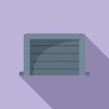 Access gate icon flat vector. Automatic entry Ilustración de archivo