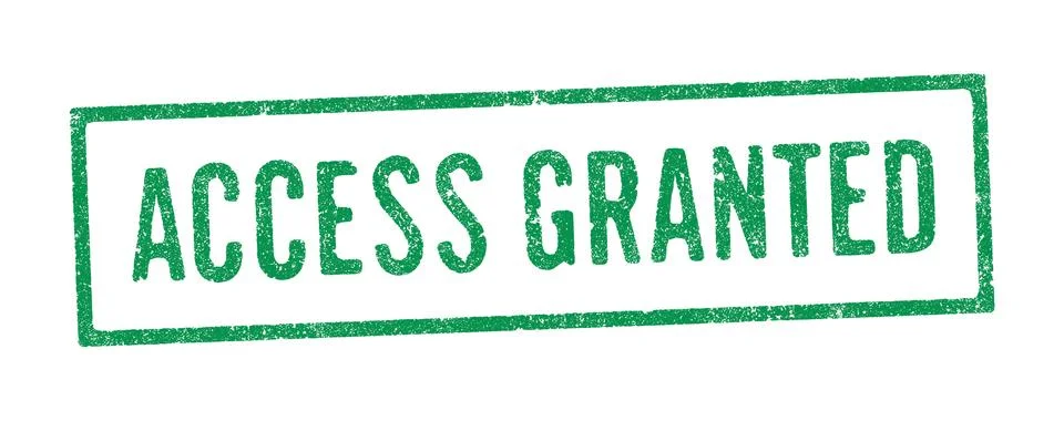 Access Granted ink stamp Stock Illustration
