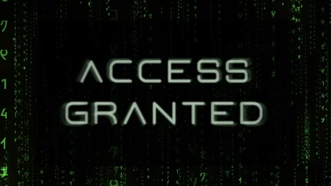 Access Granted - Matrix style Hacker Background. Stock Footage 258909252