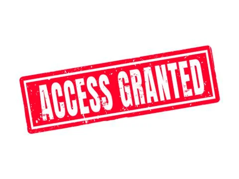 Access granted red stamp style 스톡 일러스트