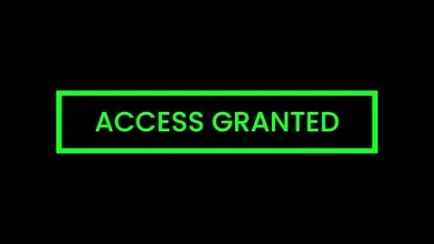 Access Granted typewriter, computer hacking animation Stock Footage 321608101