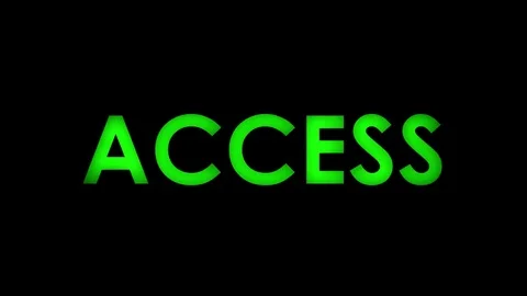 Access green message text two speeds 4k Stock Footage