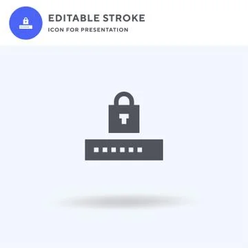 Access icon vector, filled flat sign, solid pictogram isolated on white, logo Stock Illustration