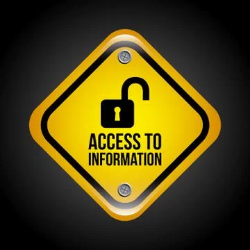 Access to information over black background vector illustration イラスト素材