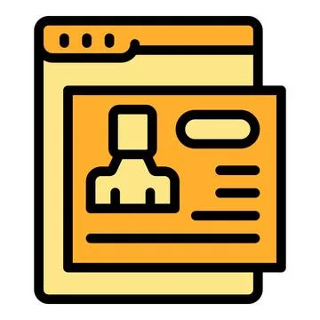 Access login icon vector flat Stockillustratie