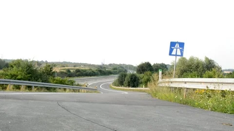 Access to the motorway Stock Footage 45761390