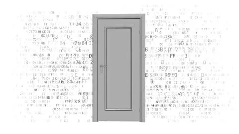 Access to the network, the Internet, access denied. Illustrazione stock