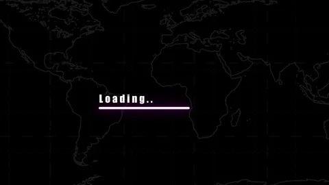 'Access not authorized' Animation: Loading Bar, Globe, Programming Background. Stock Footage 282577373