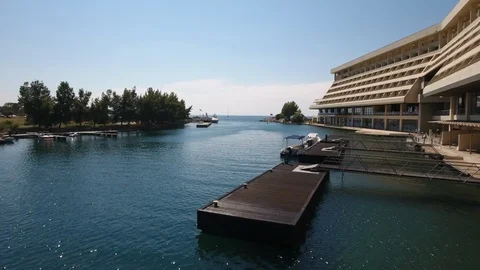 Access to the open sea Stock Footage 124289828