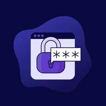 Access to page vector icon Stock Illustration