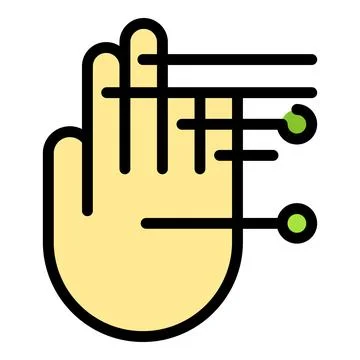 Access palm scanning icon vector flat Stock-Illustration