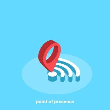 Access point, modern smartphone  wireless icon, isometric image Illustrazione stock