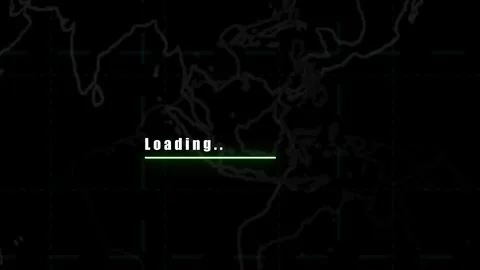 'Access Restricted'  Animation: Loading Bar &amp; Globe outline Background. Stock Footage 282577364