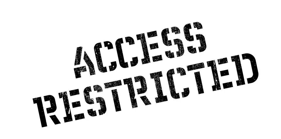 Access Restricted rubber stamp Stock Illustration