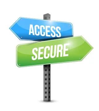 Access secure sign illustration design 스톡 일러스트