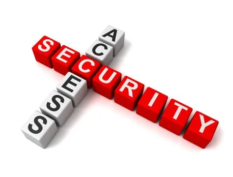 Access security blocks concept  3d illustration イラスト素材