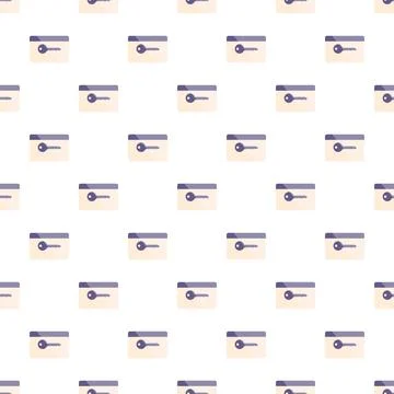 Access security electronic key card seamless pattern Stock Illustration