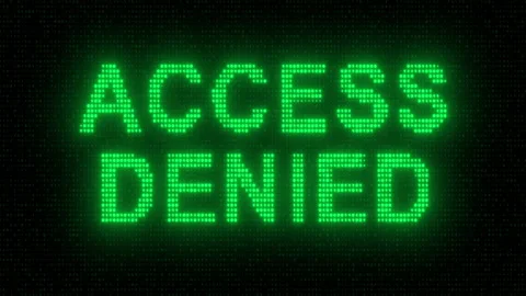 Access To The System Is Closed, Entering The Wrong Password Stock Footage 338375078