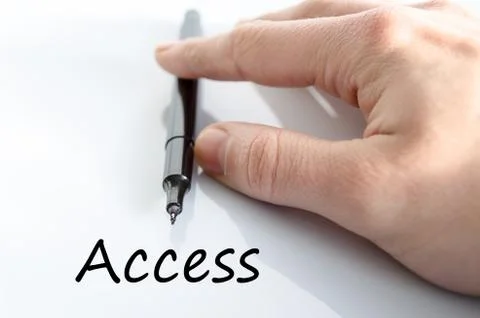 Access text concept Stock Photos