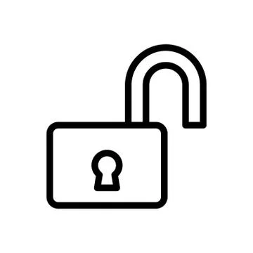 Access thin line icon 스톡 일러스트