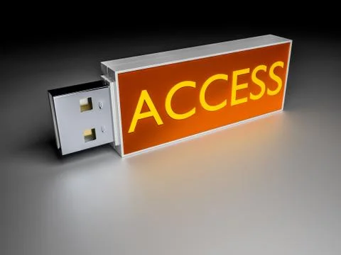 Access usb drive Stockillustratie