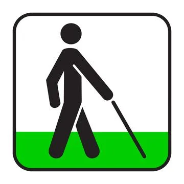 Access for visually impaired, fully accessible, accessibility pictogram Stock Illustration