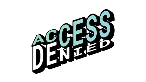 ACCESS vs DENIED, 3D Text Animation in Isometric View with Opposite Word Motion Stock Footage 314264237