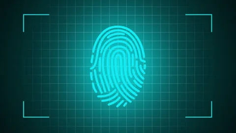 Access the world through a scan, connecting hearts and symbols Stock Footage 342474472