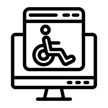 Accessability Vector Icon Design Illustration Stock Illustration