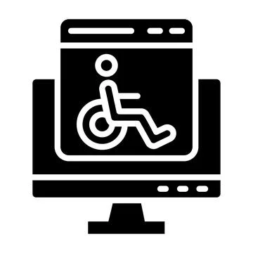 Accessability Vector Icon Design Illustration Stock Illustration