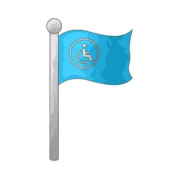 Accessibility flag illustration Иллюстрация