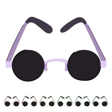 Accessibility glasses for the blind vector cartoon graphic Stock Illustration