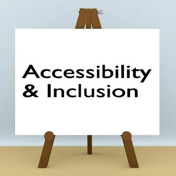 Accessibility &amp; Inclusion Concept Stock Illustration