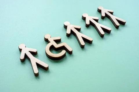 Accessibility path concept inclusion and equal opportunity. Stock Photos